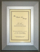 F Range - Roof Top Style Silver Picture Frame